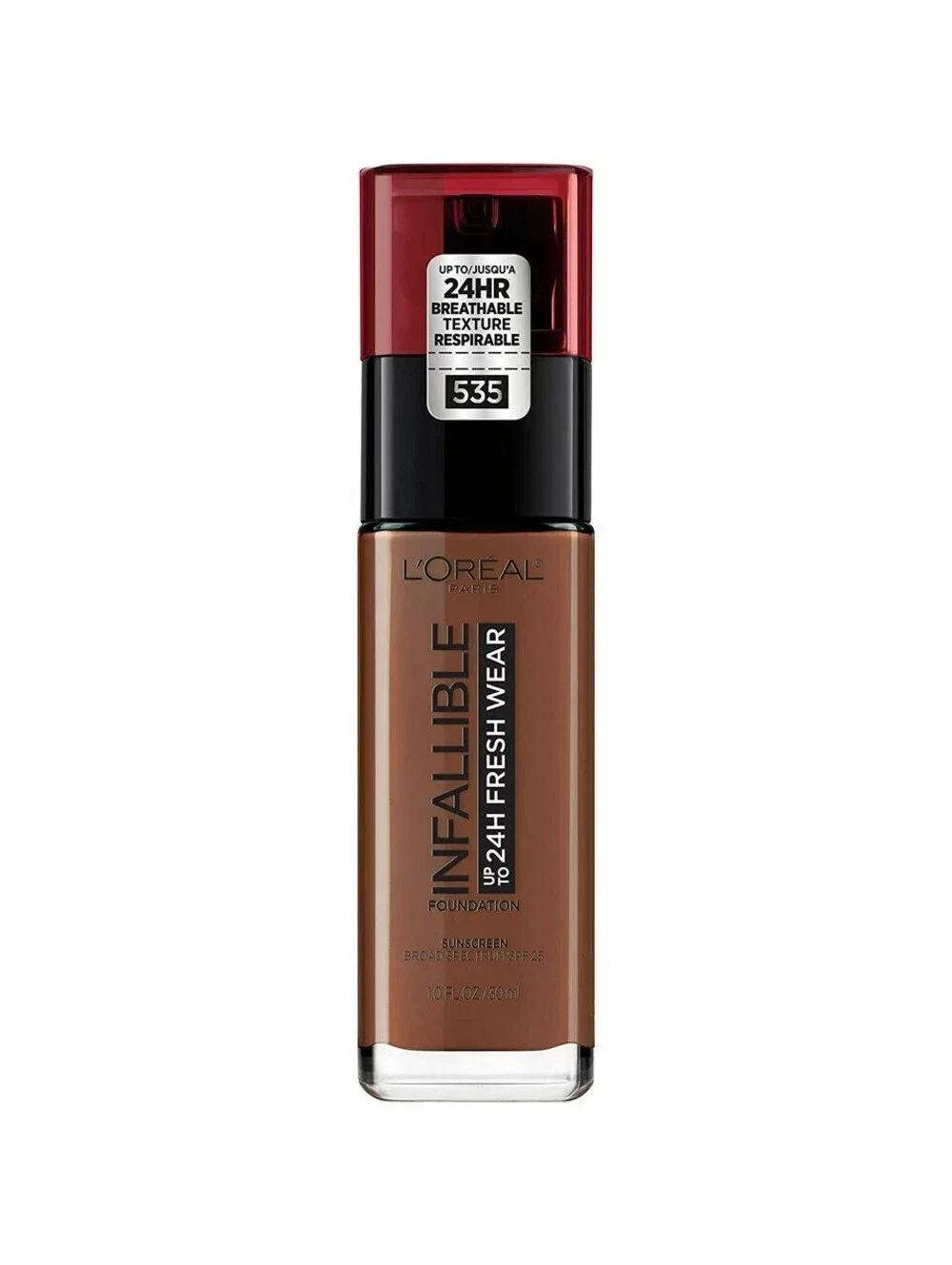 NEW L'Oreal Infallible 24 Hour Fresh Wear Foundation 535 Espresso (Sealed)